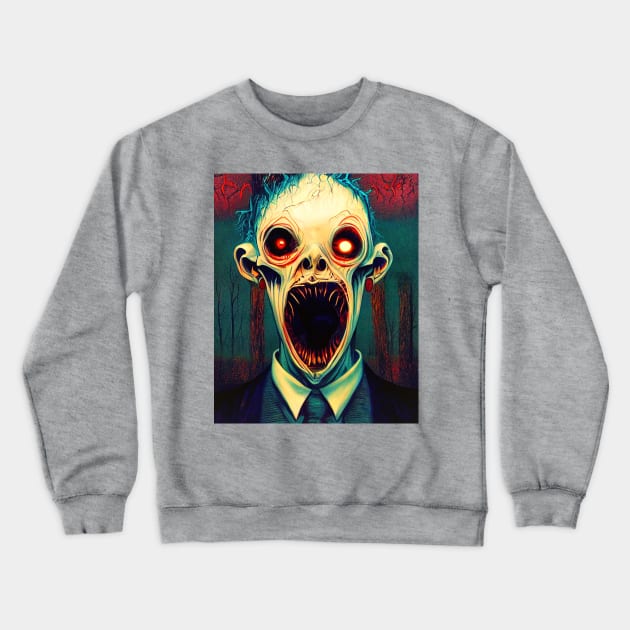 Forest Monster Halloween Design Crewneck Sweatshirt by Edongski303 Teepublic Merch